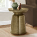 Drum Accent Side Table, Hammered Texture 8th Street