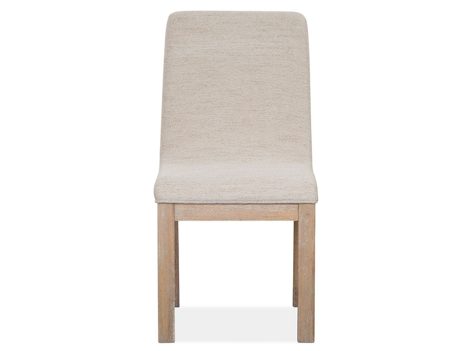 Ainsley - Upholstered Host Side Chair (Set of 2) - Cerused Khaki Magnussen Furniture