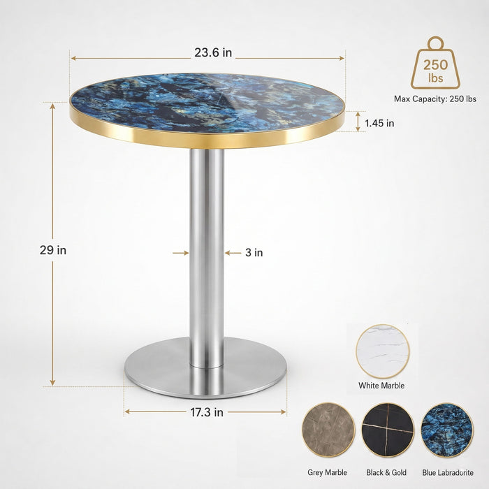 Elegant Modern Round Bistro Table Home Essentials