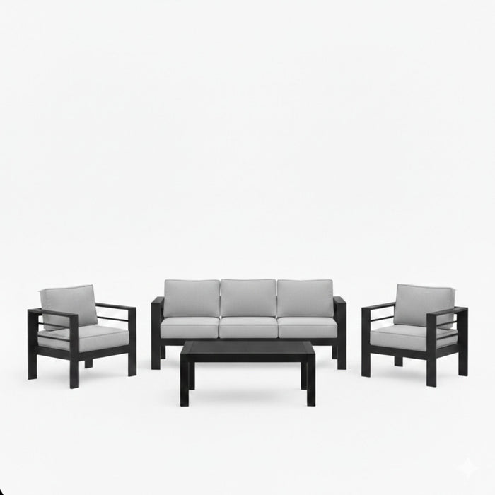 Outdoor Patio Set, All-Weather With Thick Cushions