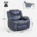 Rocker Recliner Chair With Manual Recline And 360° Swivel Base Home Essentials