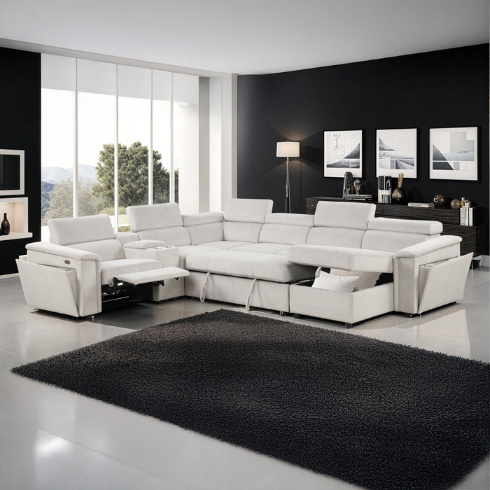 Harvey - Power Recliner Sleeper Sectional Matrix Furniture Group