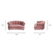 Halle - Rolled Arm Dog Bed - Pink Jennifer Taylor Home