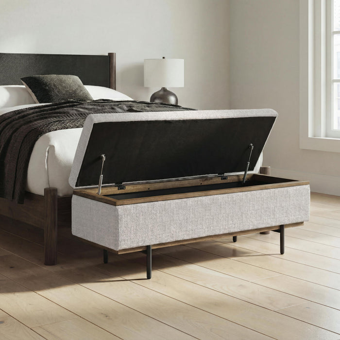 Dettaford Next-Gen Nuvella - Storage Bench - Stone Signature Design by Ashley®