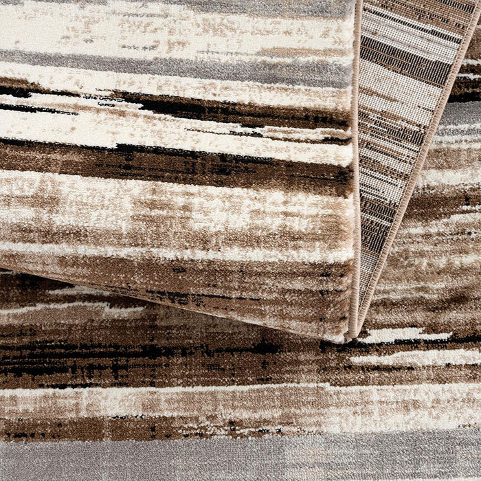 2' x 8' Rustic Strokes Runner Rug - Beige