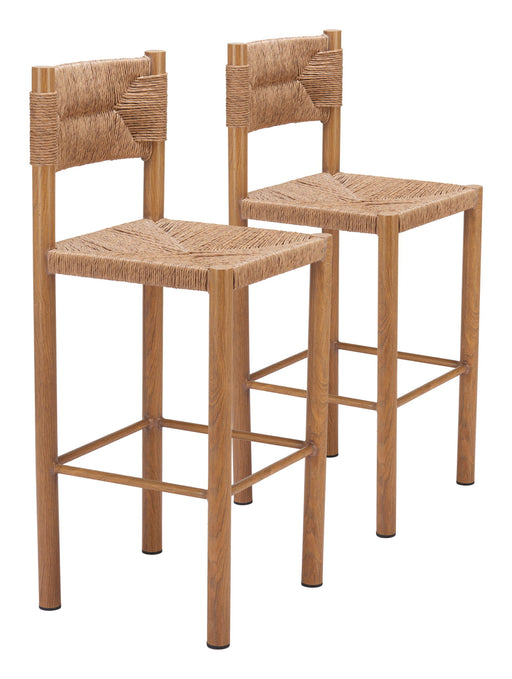 Iska - Outdoor Barstool (Set of 2) Zuo Modern