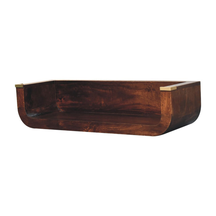 Indira - Floating Console Table - Walnut Artisan Furniture