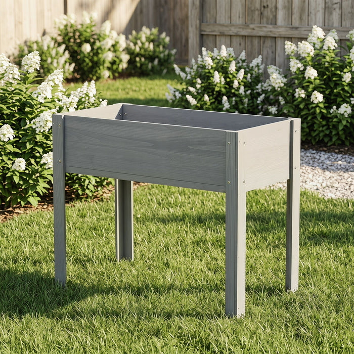 Raised Garden Bed With Legs, Elevated Planter Box For Outdoor Plants Daily Nest