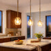 Vista - Single Pendant Chain Hanging Light - Clear / Gold Ashcroft Furniture