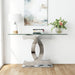 Dual C - Shaped Console Table Home Essentials