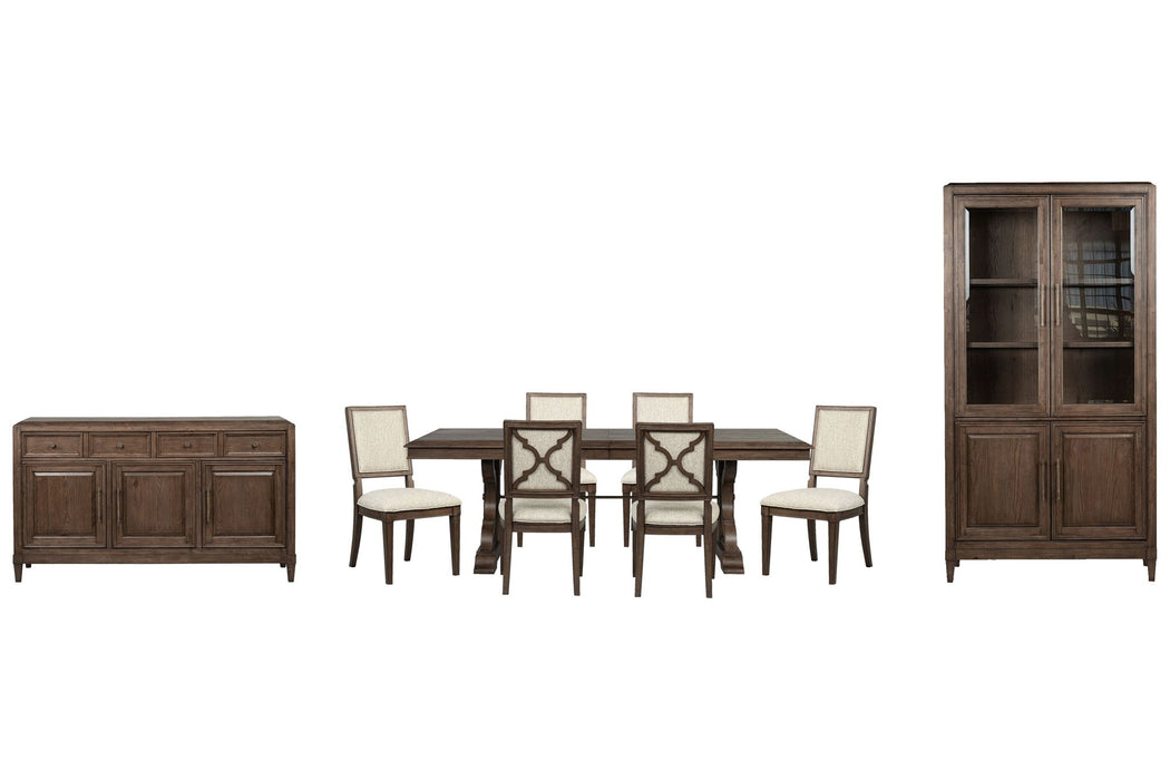 Jubilee - Extendable Trestle Dining Table Set Magnussen Furniture