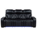 Isadora - Power Reclining Sofa With Dual Independent Recline - Black Furniture Max