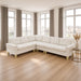 Modular L - Shaped Sectional Sofa 6 Seater 4 Piece Couch With Chaise Home Essentials