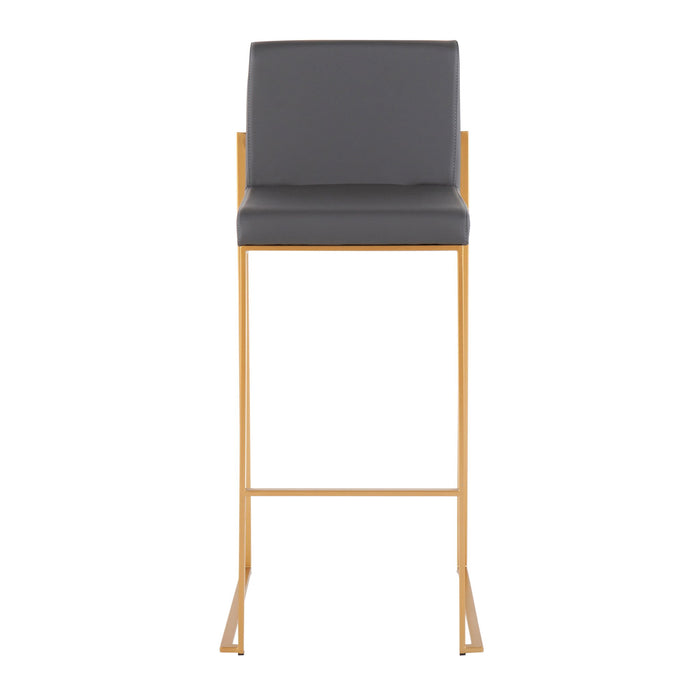 Fuji - Contemporary Design High Back Barstool Lumi Source