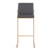 Fuji - Contemporary Design High Back Barstool Lumi Source