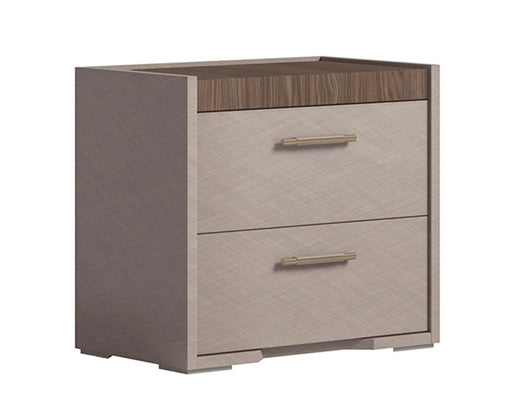 Nora - Nightstand - Beige / Light Brown Status Italy