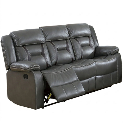 Modern Reclining Sofa With Pillow Arms And Headrest Home Essentials