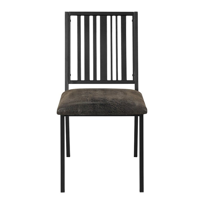 Zudora - Side Chair (Set of 2) - Synthetic Leather & Black ACME