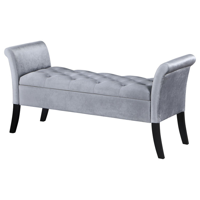 Pasley - Rolled Arm Storage Bench Furniture Max
