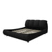 Luxury Upholstered Platform Bed With Oversized Padded Backrest And Solid Wood Frame Home Essentials