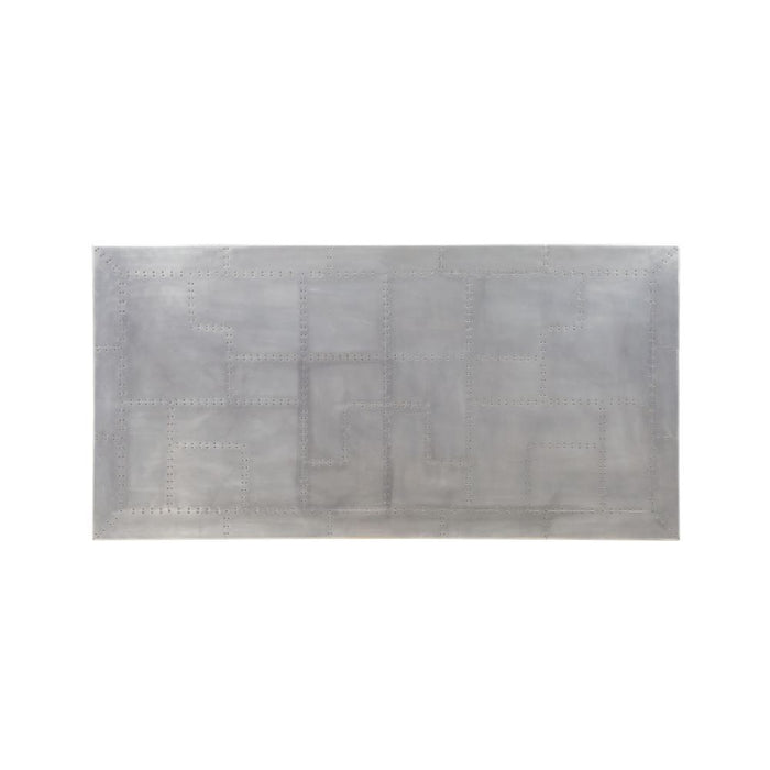 Kaylia - Dining Table - Aluminum & Gunmetal ACME