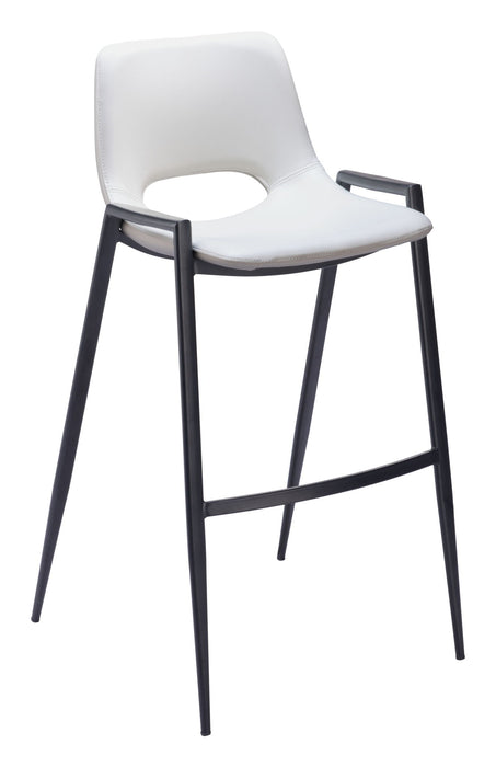 Desi - Bar Chair With Black Legs (Set of 2) Zuo Modern