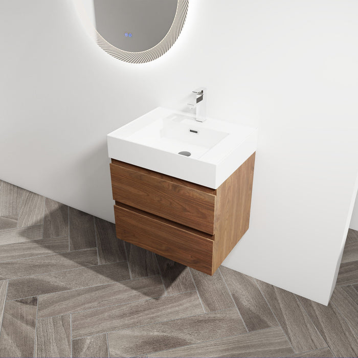 Wall Mounted Bathroom Vanity And Sink, 2 Soft Close Drawers Home Essentials