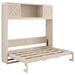 Rustic Casual Murphy Bed With Storage Cabinets Hearth and Haven