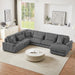 U - Sectional Sofa With Chaise Lounge, Oversized Living Room Couch Hearth and Haven