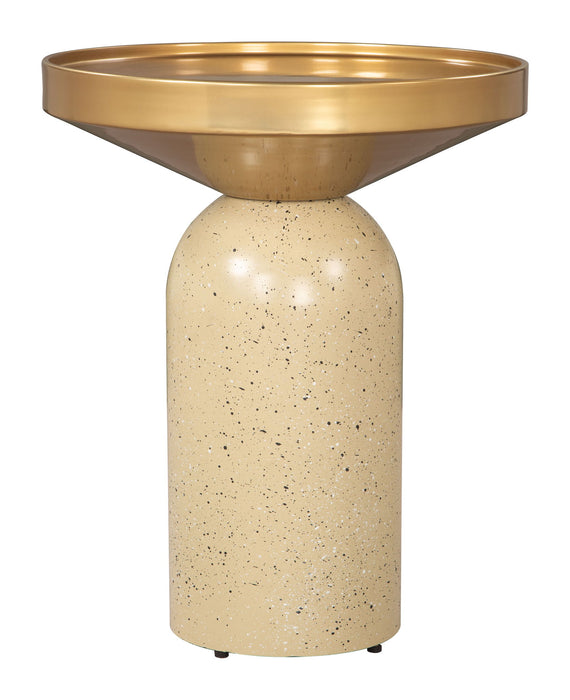 Cendre - Side Table - Gold / Beige Zuo Modern