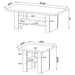 Salton - 3 Piece Coffee Table Set - Black Furniture Max