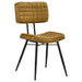 Tufted Side Chairs Upholstery And Tapered Legs (Set of 2) - Camel Furniture Max