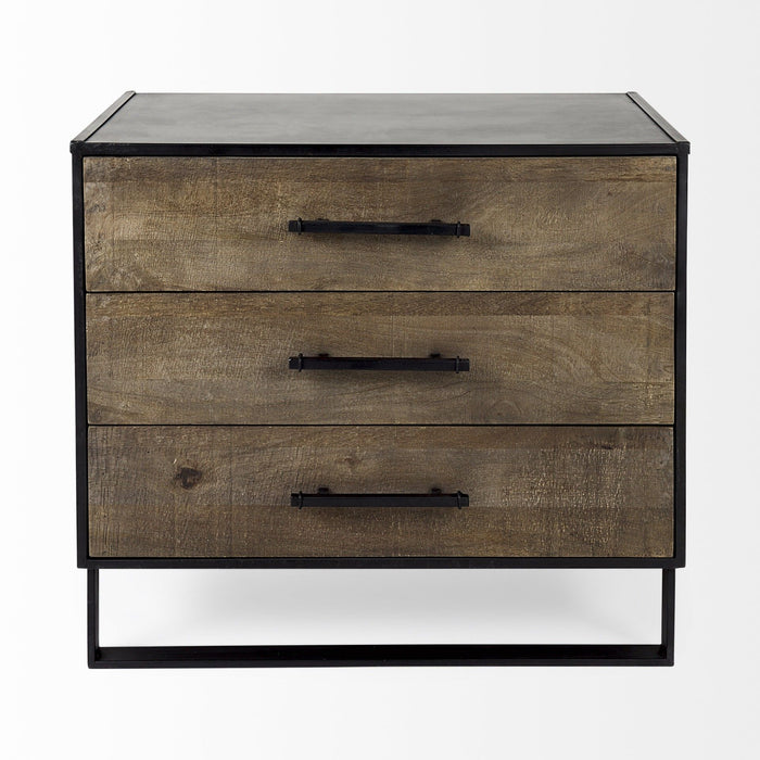 Accent Cabinet With Three Drawers - Black