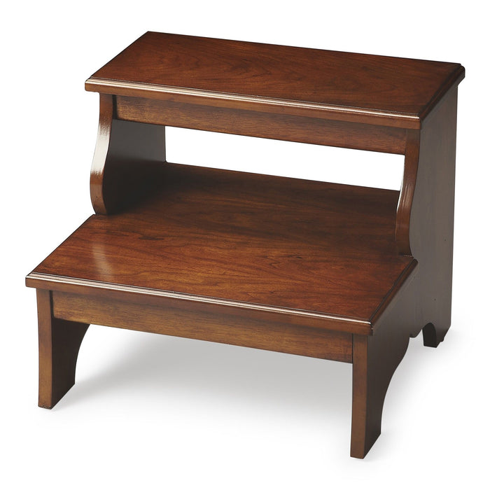 Manufactured Wood Backless Chair - Brown