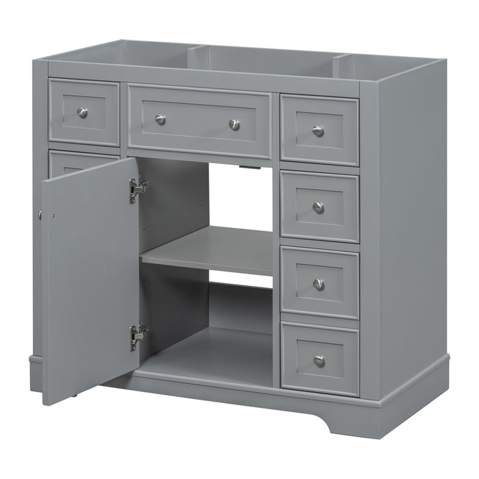 Modern Bathroom Vanity Base Only With 1 Cabinet And 6 Drawers Hearth and Haven