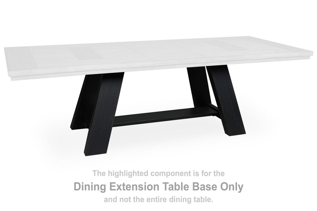 Greddinton - Rectangular Dining Extension Table Base - Brown / Black Signature Design by Ashley®