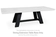 Greddinton - Rectangular Dining Extension Table Base - Brown / Black Signature Design by Ashley®