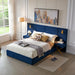 Comfortable Upholstered Bed With Vertical Channel Tufted Wingback Headboard Home Essentials