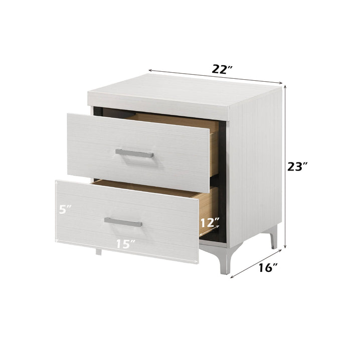 Casilda - Nightstand With Dovetail Drawers - White Acme
