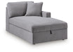 Modmax - RAF Corner Chaise With Storage - Granite Signature Design by Ashley®
