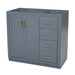 Retro Style Bathroom Vanity, 3 Drawers & Soft Closing Doors Hearth and Haven