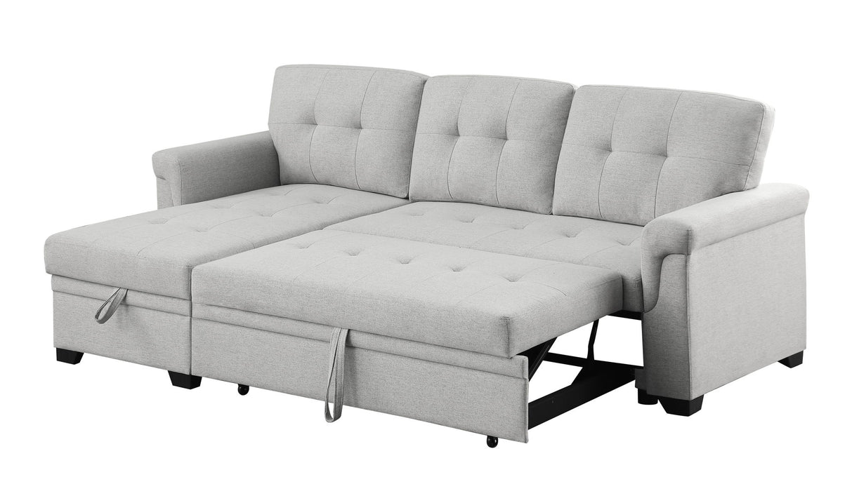 Sierra - Reversible Sleeper Sectional Sofa With Storage Chaise Lilola Home