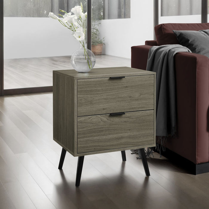 Modern Accent Table With Storage Drawers 8th Street