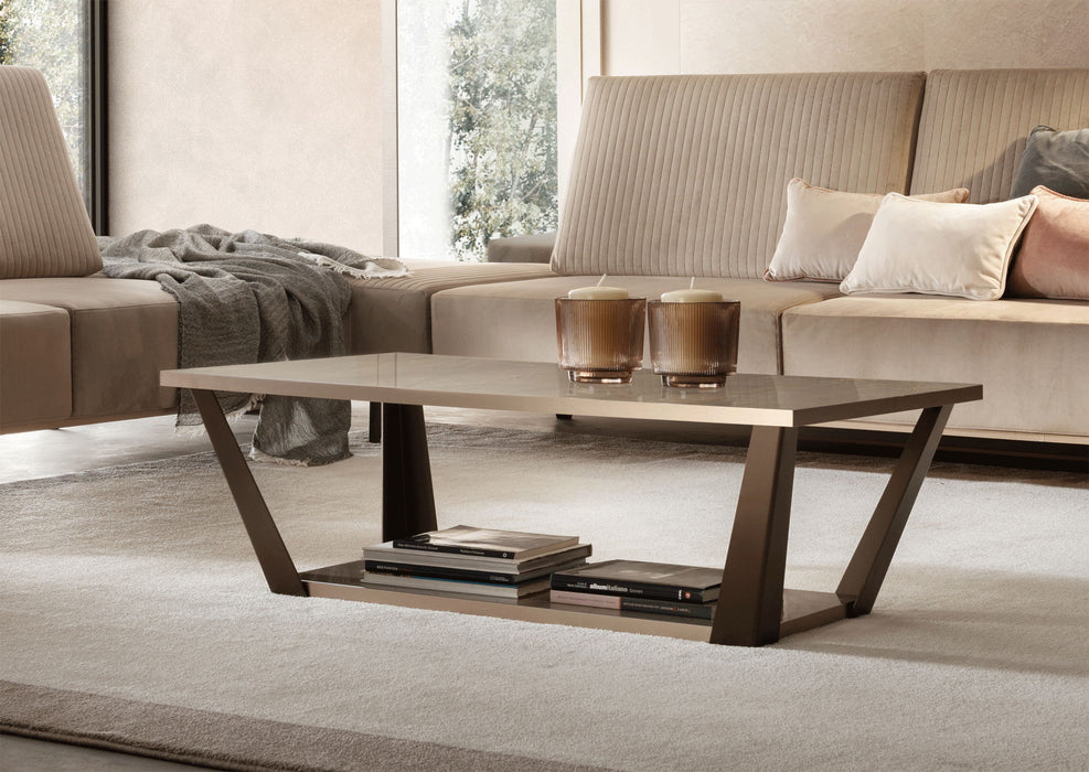 ArredoAmbra - Coffee Table - Beige / Dark Brown Arredoclassic Italy
