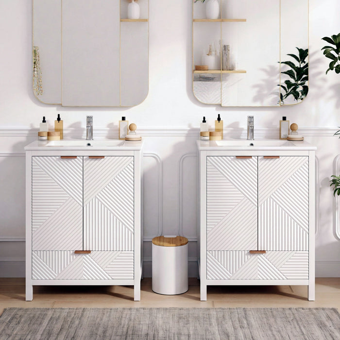 Modern Bathroom Vanity With Sink Combo Noble House