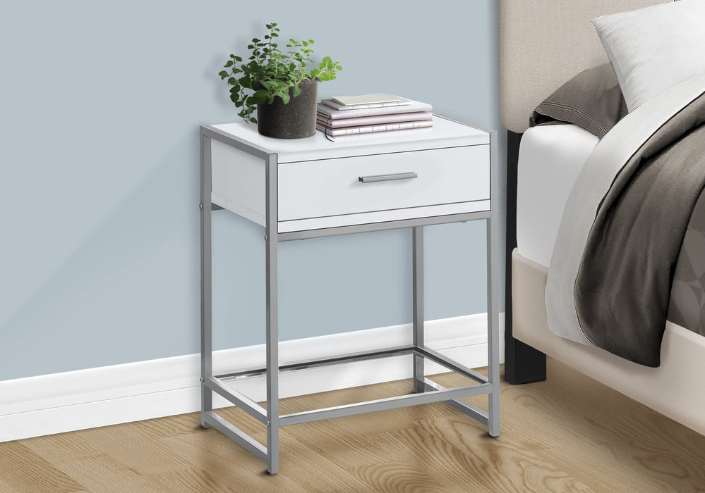 Versatile Accent Side Table, Storage Drawer 8th Street