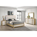 Lincoln - 4 Piece Queen Bedroom Set With LED Lighting - Natural Furniture Max