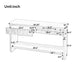 Fluted Console Table With Semi Circular Drawers - Natural Noble House