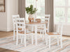 Gesthaven - Round Dining Room Drop Leaf Table Set Signature Design by Ashley®