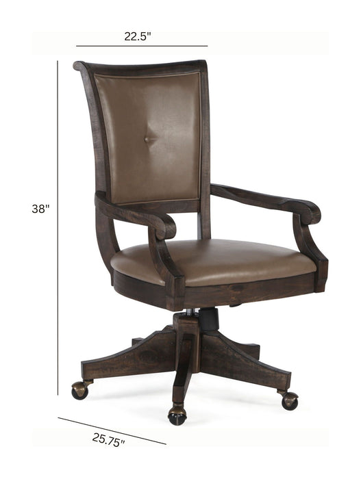 Sutton Place - Swivel Chair - Weathered Charcoal Magnussen Furniture